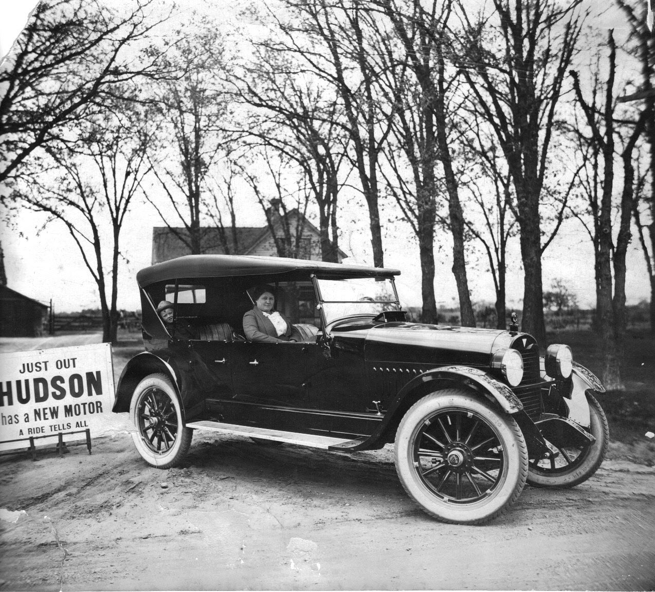 Aunt Carrie in the new 1921 Hudson